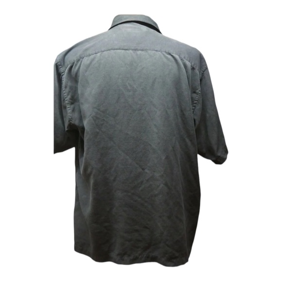 Daniel Gray Size Large /x Large Short Sleeve 100% Silk Men's Shirt - Picture 2 of 6